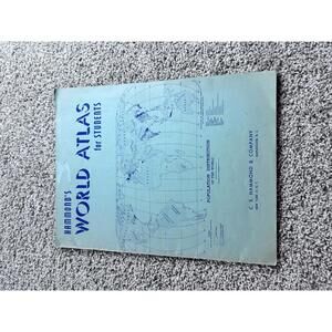 Hammond's World Atlas for Students - Vintage Educational Book
